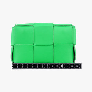 Vintage Bottega Veneta candy cassette Green lambskin shoulderbag | stylenewstar