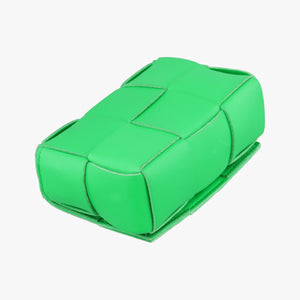 Vintage Bottega Veneta candy cassette Green lambskin shoulderbag | stylenewstar