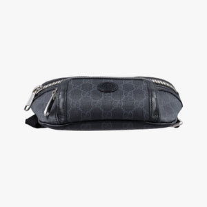 Pre-owned Gucci GG Supreme Retro Black PVC coated canvas 682933 bum bag/waist bag | stylenewstar