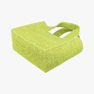 Pre-owned Loewe Font Tote Small Green Raffia A685B59X01 handbag | stylenewstar
