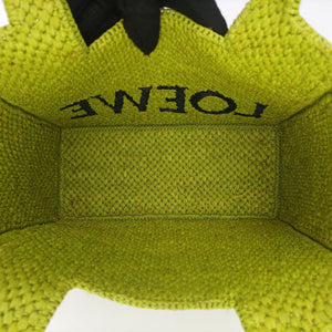 Pre-owned Loewe Font Tote Small Green Raffia A685B59X01 handbag | stylenewstar