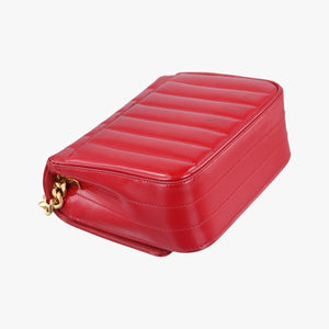 Vintage Yves Saint Laurent VICKY Red Patent Leather 538439 shoulderbag | stylenewstar