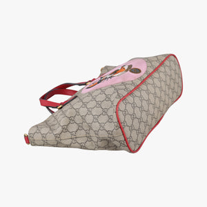 Secondhand Gucci GG Supreme Bosco PATCHED beige×multi PVC coated canvas 473887 shoulderbag | stylenewstar