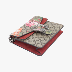Pre-owned Gucci Dionysus beige×red PVC coated canvas × suede 421970 shoulderbag | stylenewstar