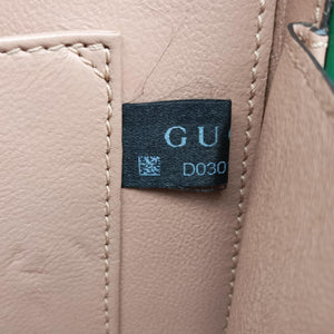 Pre-owned Gucci Sylvie Green Patent Leather 589479 handbag | stylenewstar