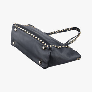 Pre-owned Valentino Rockstud Black Leather shoulderbag | stylenewstar