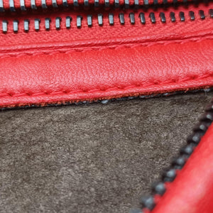 Pre-owned Bottega Veneta Intrecciato Red lambskin handbag | stylenewstar