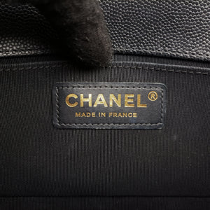 Vintage Chanel BOY CHANEL Black caviar skin A67085 shoulderbag | stylenewstar