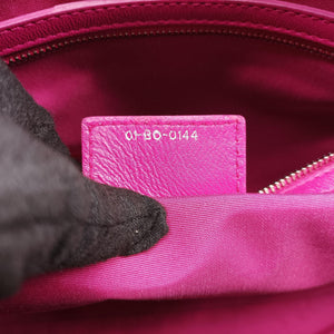 Pre-owned Christian Dior Cannage Dior Soft Shopping Rose lambskin shoulderbag | stylenewstar
