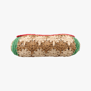 Secondhand Gucci GG Marmont Beige×Multicolour straw 574433 shoulderbag | stylenewstar