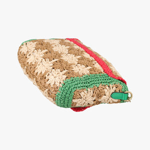 Secondhand Gucci GG Marmont Beige×Multicolour straw 574433 shoulderbag | stylenewstar