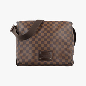 Pre-owned Louis Vuitton BROOKLYN MM EBENE Damier Canvas N51211 shoulderbag | stylenewstar