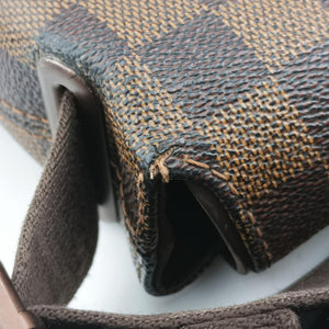 Pre-owned Louis Vuitton BROOKLYN MM EBENE Damier Canvas N51211 shoulderbag | stylenewstar