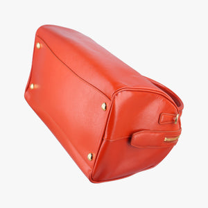Vintage Prada Bowling Bag Orange Patent SAFFIANO Leather BL0797 shoulderbag | stylenewstar