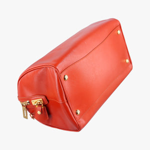 Vintage Prada Bowling Bag Orange Patent SAFFIANO Leather BL0797 shoulderbag | stylenewstar