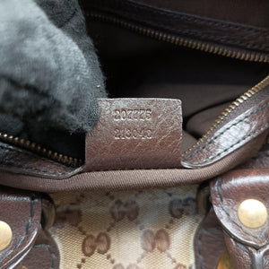 Pre-owned Gucci Babushka Brown x Multicolour PVC coated canvas 207775 handbag | stylenewstar