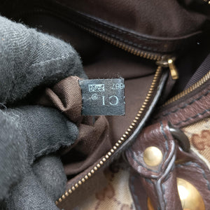 Pre-owned Gucci Babushka Brown x Multicolour PVC coated canvas 207775 handbag | stylenewstar