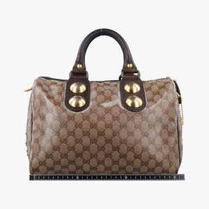 Pre-owned Gucci Babushka Brown x Multicolour PVC coated canvas 207775 handbag | stylenewstar