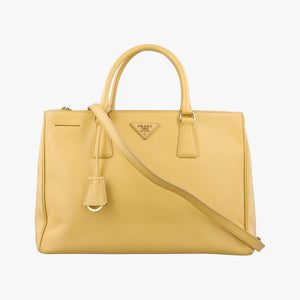 Vintage Prada Galleria Yellow SAFFIANO Leather BN1786 shoulderbag | stylenewstar