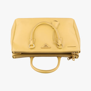Vintage Prada Galleria Yellow SAFFIANO Leather BN1786 shoulderbag | stylenewstar