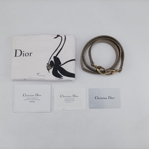 Pre-owned Christian Dior Lady Dior Golden Patent Leather shoulderbag | stylenewstar