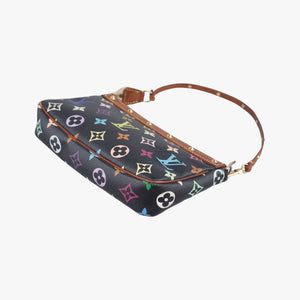 Pre-owned Louis Vuitton Pochette Accessoires Noir Monogram Multicolor M92648 shoulderbag | stylenewstar