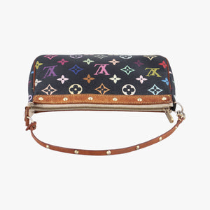 Pre-owned Louis Vuitton Pochette Accessoires Noir Monogram Multicolor M92648 shoulderbag | stylenewstar