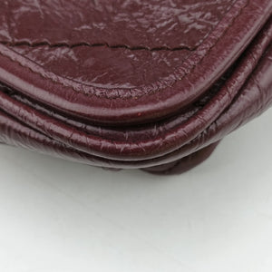 Pre-owned Yves Saint Laurent Niki Burgundy Leather 583103 shoulderbag | stylenewstar