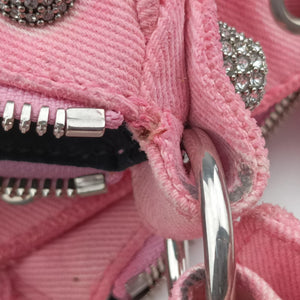 Pre-owned Balenciaga Le Cagole mini Pink cloth shoulderbag | stylenewstar