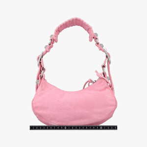Pre-owned Balenciaga Le Cagole mini Pink cloth shoulderbag | stylenewstar