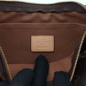 Pre-owned Louis Vuitton Multipochette Accessoires Brown x Rose Claire Monogram canvas M44840 shoulderbag | stylenewstar