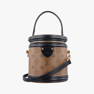 Pre-owned Louis Vuitton Cannes Brown × Black Monogram Reverse M43986 shoulderbag | stylenewstar
