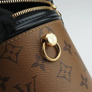 Pre-owned Louis Vuitton Cannes Brown × Black Monogram Reverse M43986 shoulderbag | stylenewstar