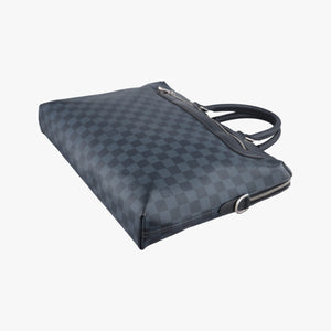 Vintage Louis Vuitton Porte-Documents Jour NM cobalt Damier canvas N41589 handbag | stylenewstar