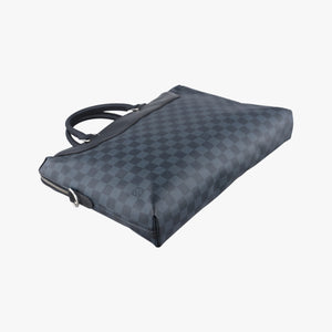Vintage Louis Vuitton Porte-Documents Jour NM cobalt Damier canvas N41589 handbag | stylenewstar