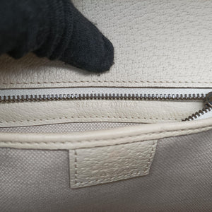 Vintage Gucci New Bamboo White canvas×leather 675797 shoulderbag | stylenewstar