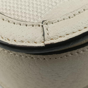 Vintage Gucci New Bamboo White canvas×leather 675797 shoulderbag | stylenewstar