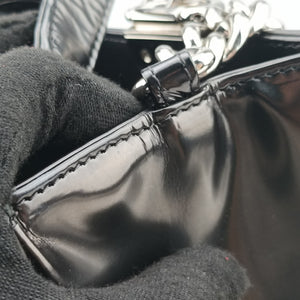 Pre-owned Chanel Jetsetter Boy Shopping Tote Black Leather A67019 shoulderbag | stylenewstar