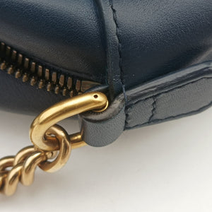 Pre-owned Gucci GG Marmont Navy×Multicolour Leather 447632 shoulderbag | stylenewstar