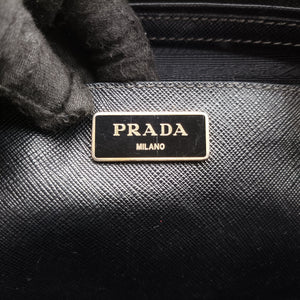 Secondhand Prada Galleria Black SAFFIANO Leather BN2274 shoulderbag | stylenewstar