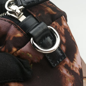 Secondhand Prada Tessuto Print Boston Multicolour Nylonx leather handbag | stylenewstar
