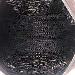 Secondhand Prada Tessuto Print Boston Multicolour Nylonx leather handbag | stylenewstar