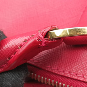 Pre-owned Prada Galleria Red SAFFIANO Leather BN1786 handbag | stylenewstar