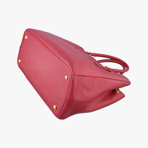 Pre-owned Prada Galleria Red SAFFIANO Leather BN1786 handbag | stylenewstar