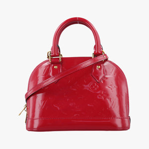 Pre-owned Louis Vuitton Alma BB pomme d'amour Vernis M90174 shoulderbag | stylenewstar