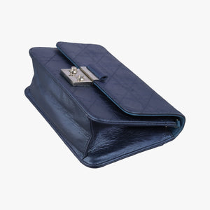 Secondhand Christian Dior new lock Blue Leather shoulderbag | stylenewstar