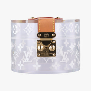 Vintage Louis Vuitton Box Scott Transparent Monogram Plexiglass clutchbag | stylenewstar