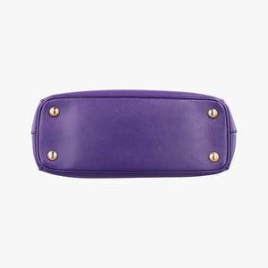 Pre-owned Prada Galleria Purple SAFFIANO Leather BN1801 handbag | stylenewstar