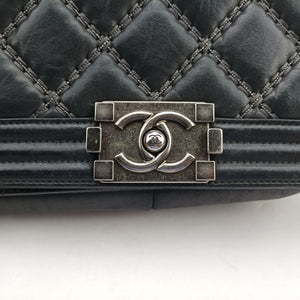 Pre-owned Chanel BOY CHANEL Black Leather A67086 shoulderbag | stylenewstar
