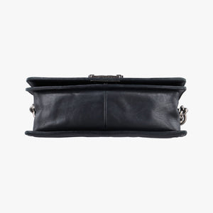 Pre-owned Chanel BOY CHANEL Black Leather A67086 shoulderbag | stylenewstar